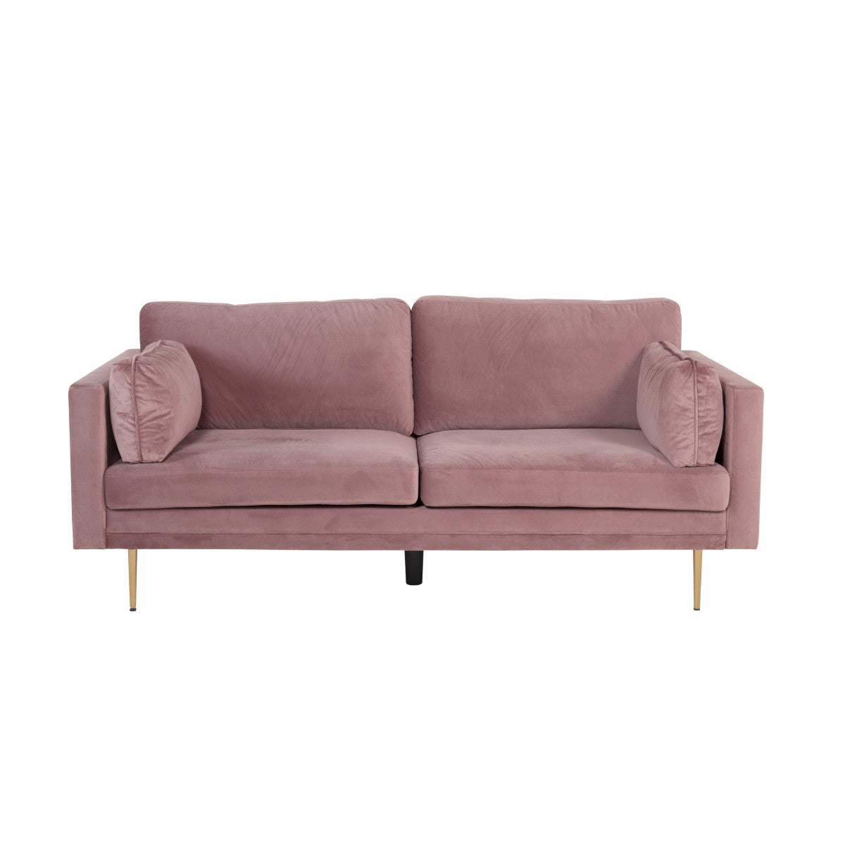 Boom sofa 3 osób welur różany.