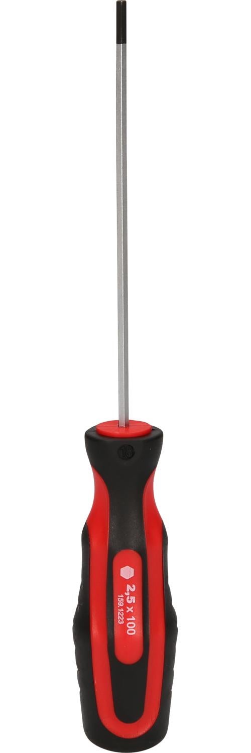 KS TOOLS Tournevis ERGOTORQUEplus pour vis à six pans creux, 2,5 mm - 2