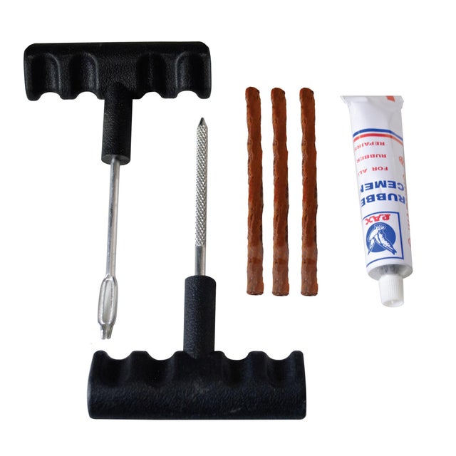 Réparation Urgente Pneu Lot De 50 Rustines Pour Pneus 32 Mm - Caoutchouc Noir - Réparation Crevaison Voiture, Moto, Vélo, Camion Rustine Pneu Voiture