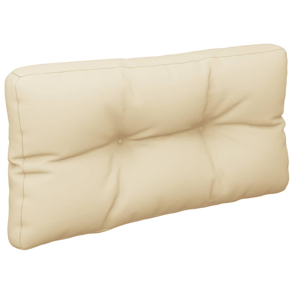 Pack 2 uds Cojín exterior | Cojines para palets tela beige CFW167827 - 5