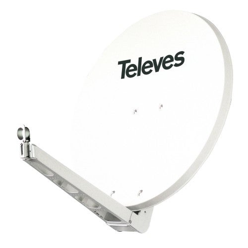 Televes Antena Parabólica Off-Set Aluminio Disco 850 Blanco Aluminio, Leroy Merlin