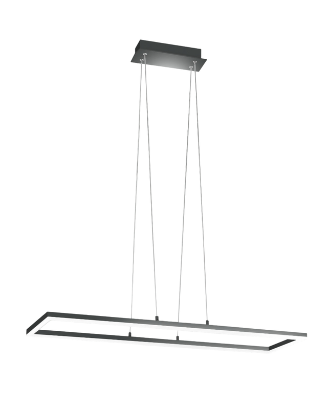 Lampa sufitowa wisząca LED BARD 52W Antracyt 3394-43-282 Fabas Luce