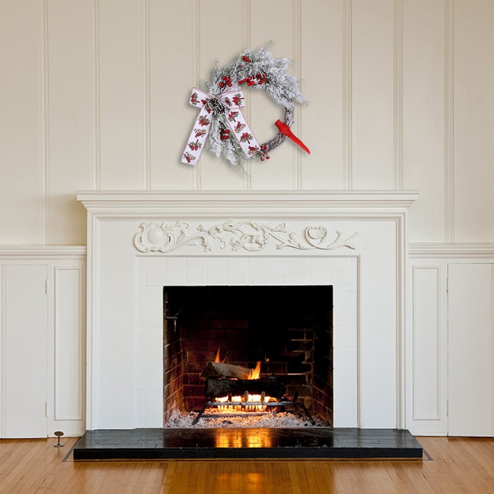 Ghirlanda di Natale da 40 cm, decorazione natalizia, ghirlanda per albero di Natale, ghirlanda di Natale artificiale - 6