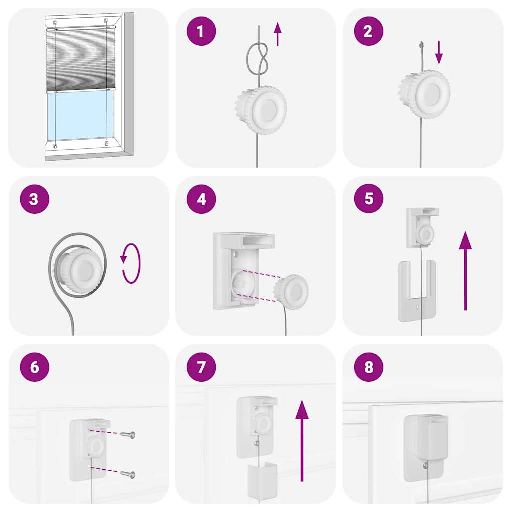 Store plissé vert pétrole 75x200 cm largeur du tissu 74,4 cm vidaXL - 7