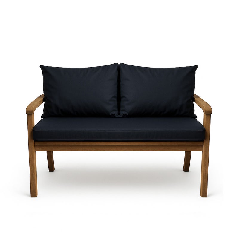 Poduszka ogrodowa na ławkę 130x60x50cm poduszka na meble ogrodowe granatowa, poduszka na balkon taras, poducha ogrodowa na huśtawkę