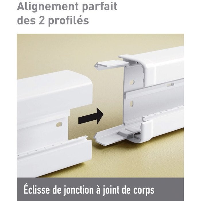 Goulotte double à clippage direct - 50 x 145 mm - Mosaic - Legrand - 2