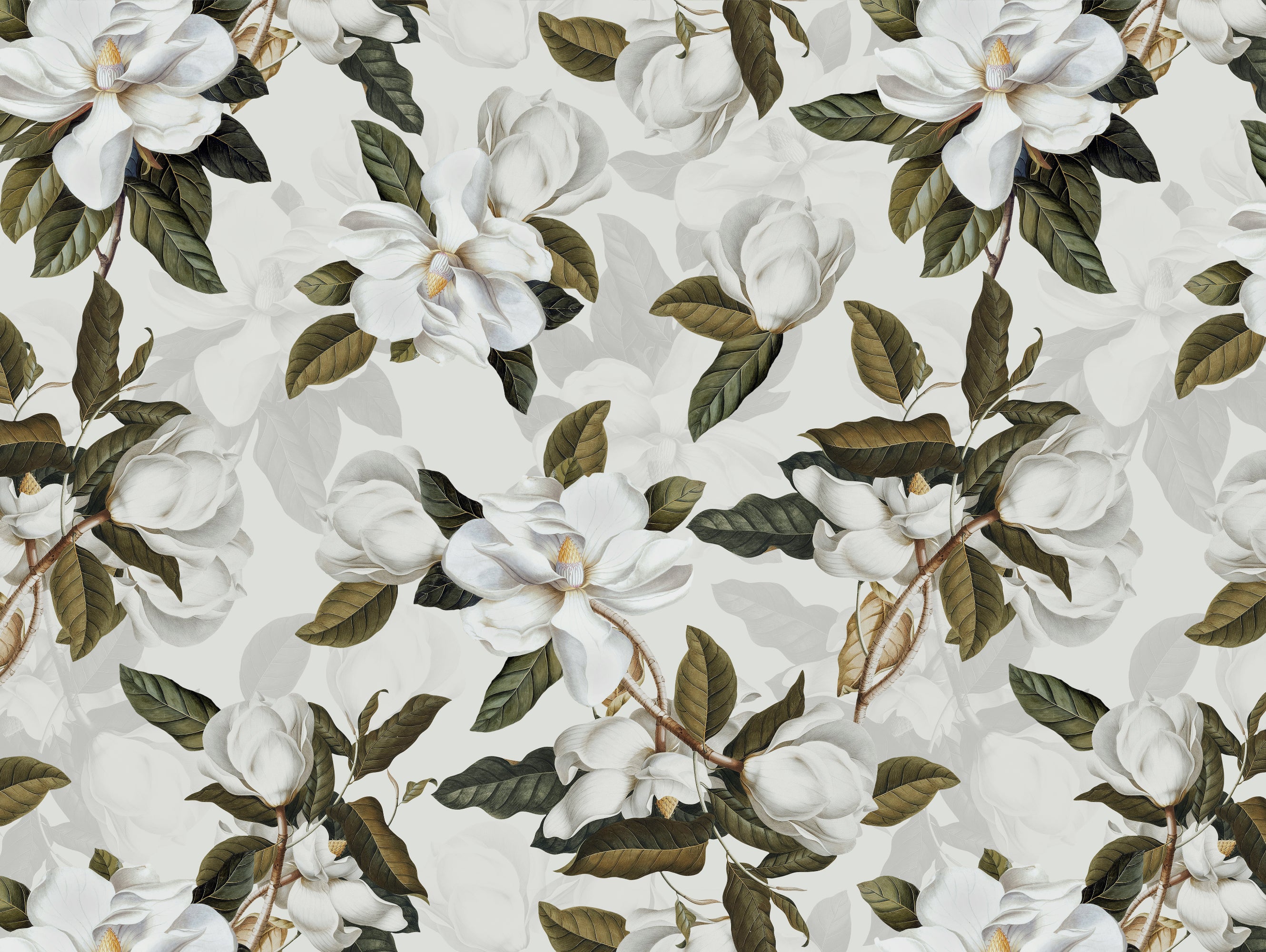 Dywan winylowy Magnolias 100x133 cm - antypoślizgowy, gładki, ciężki, winylowy dywan do kuchni lub salonu