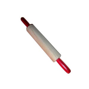 Mattarello Marmo Relaxdays - 48cm, Manici Legno, Con Supporto, Nero - Foto 3