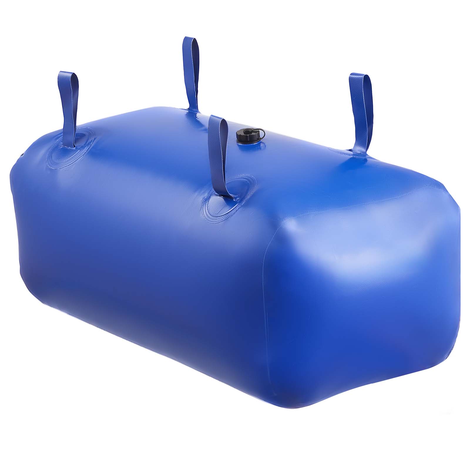 Reservatório de água flexível VEVOR 113 L, bolsa dobrável em PVC grande capacidade, para irrigação, jardim, camping, motorhome, uso externo, azul - 9