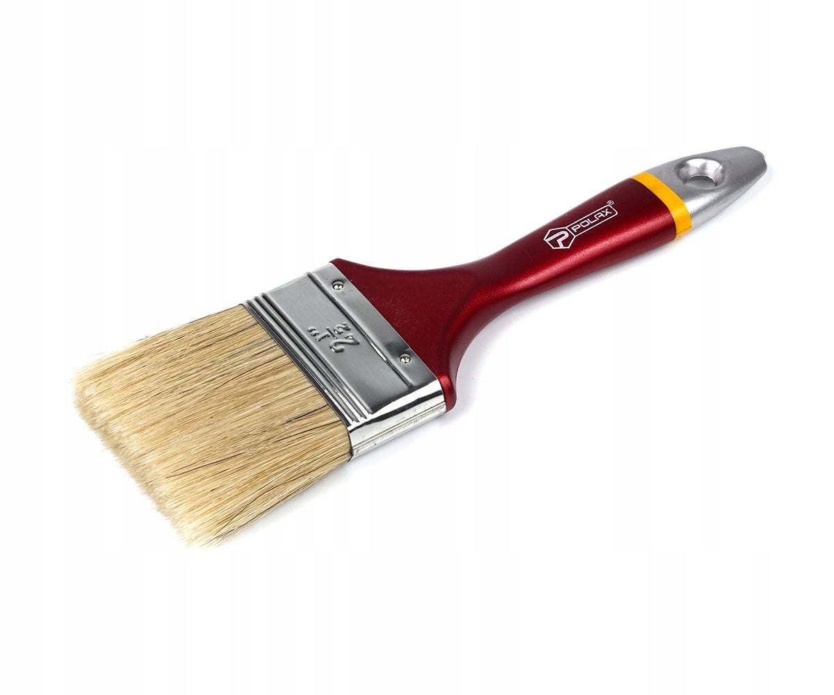 Pędzel płaski malarski EURO naturalne włosie 6.3 cm Polax