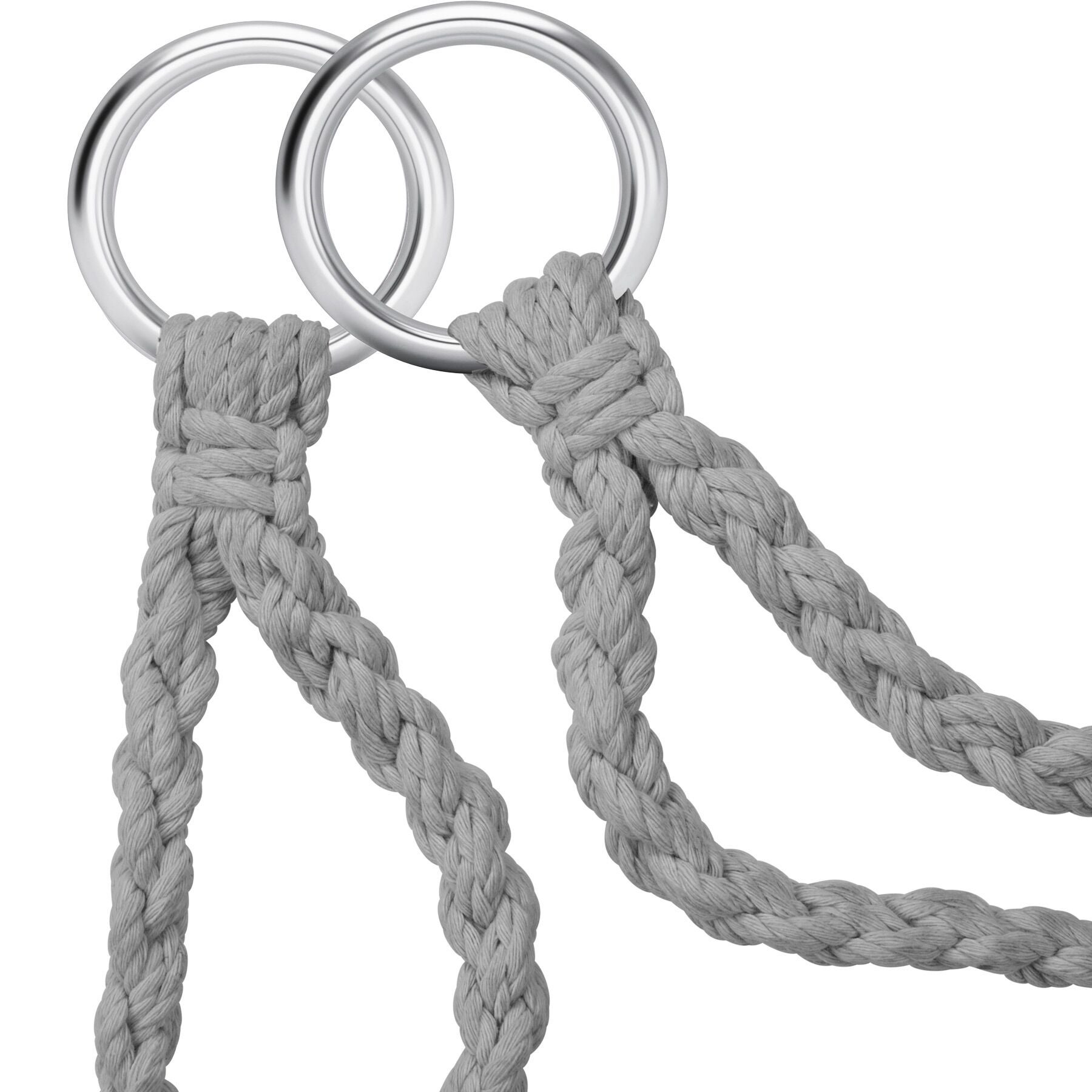 Tectake Fauteuil suspendu Samira - gris - 3