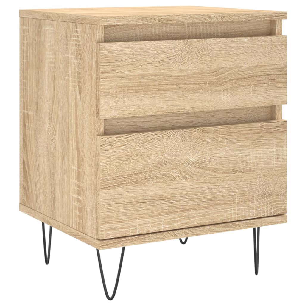 Moselota  Mesita De Noche Roble Sonoma 40X35x50 Cm Madera Contrachapada , Leroy Merlin