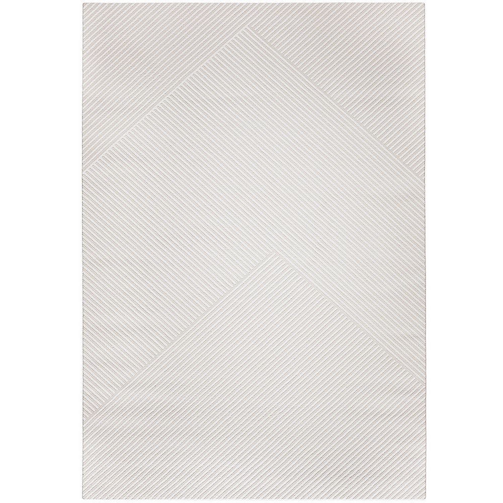 Alfombra grande de diseño contemporáneo y moderno - beige (290x200 cm) - primara