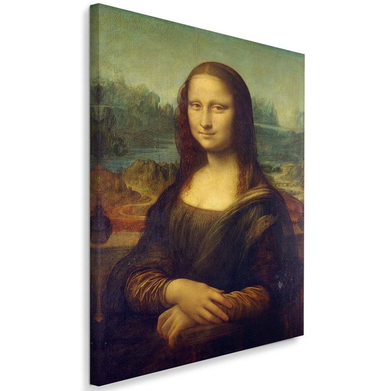 Tableau reproduction photo de leonardo da vinci - mona lisa - 70 x 100 cm - 2
