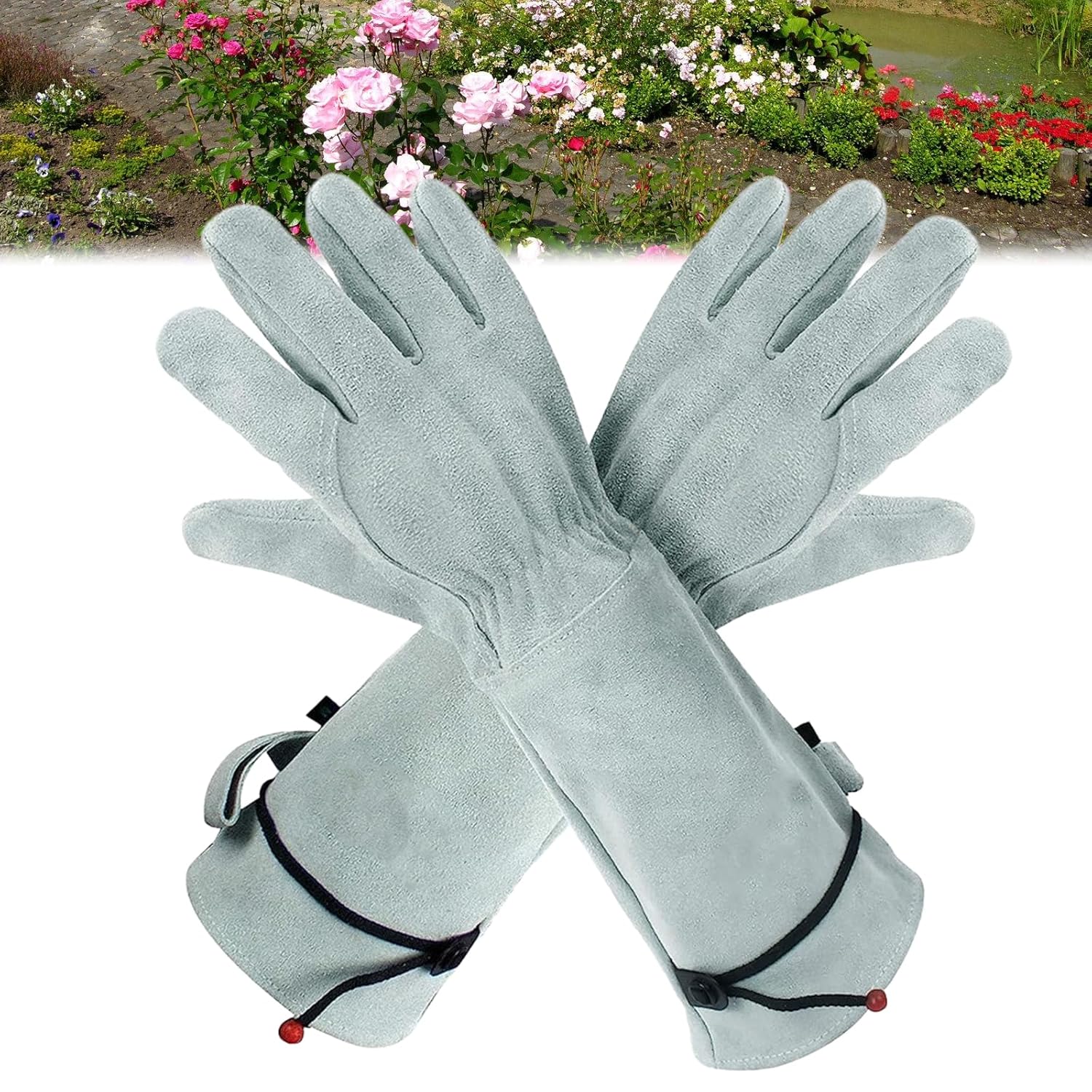 Gants De Travail En Cuir Résistants Aux Perforations Pour Le Travaux De Jardinage Respirants Et Flexibles 98129610