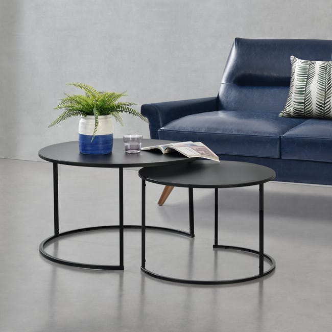 Set 2 Tavolini Da Salotto Estraibili - Struttura Acciaio E Piano Legno | Moderni E Salvaspazio - Foto 5