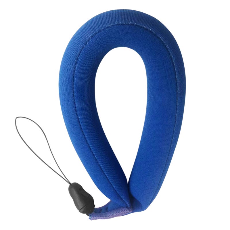 Cinturino Da Polso Galleggiante Per Fotocamera | Flottatore Per Immersioni E Nuoto, Nylon + Schiuma, Lunghezza 20 Cm