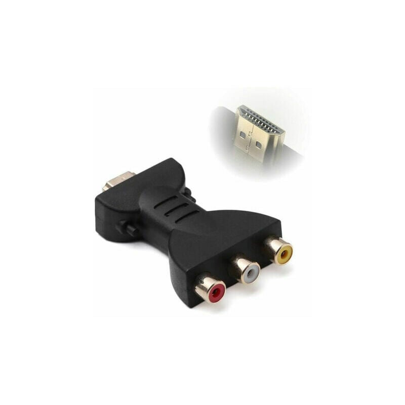 Konwerter HDMI na 3 RCA Full HD 1080p i SCART Composite Video