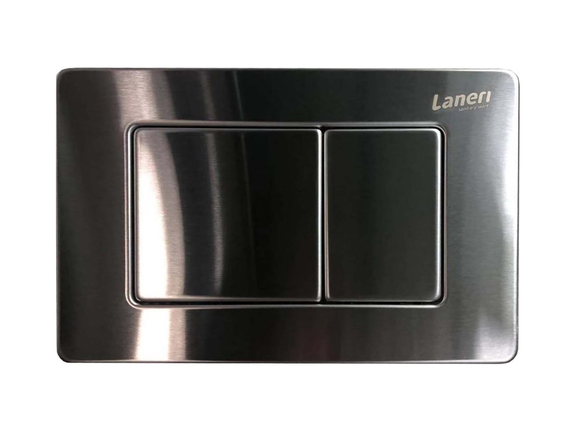 Réservoir caché compléte pour cuvette au sol avec plaque de commande en acier inoxydable double bouton - 3