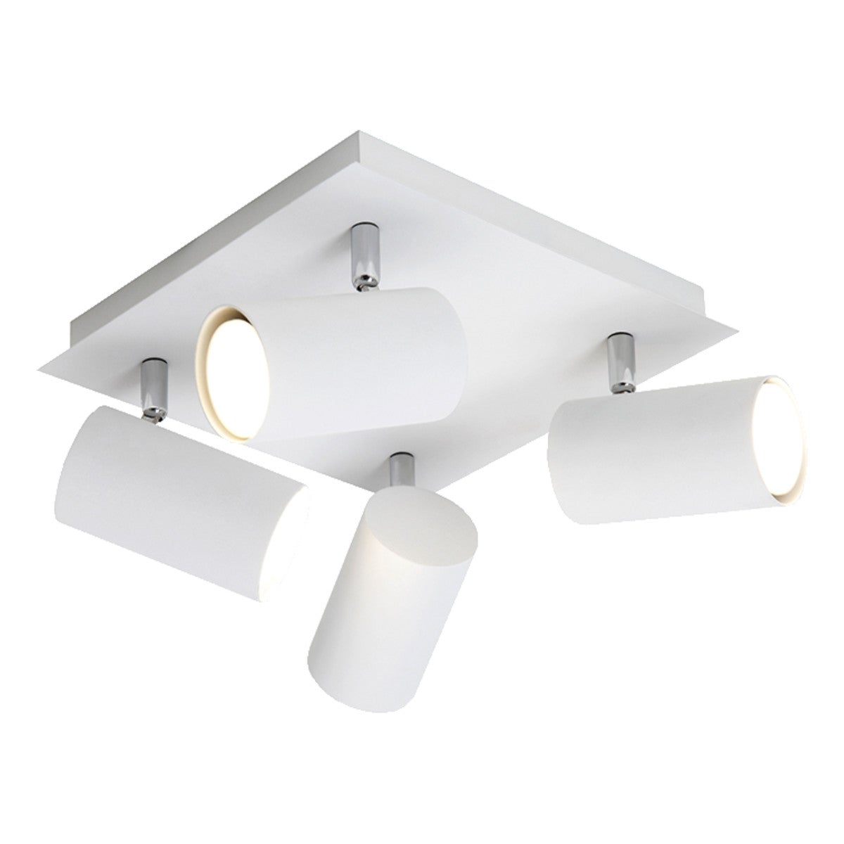 Reflektor sufitowy spot natynkowy Marley kwadratowy biały chromowany 4xGU10x35W wym: 24 x 24 cm metal Trio