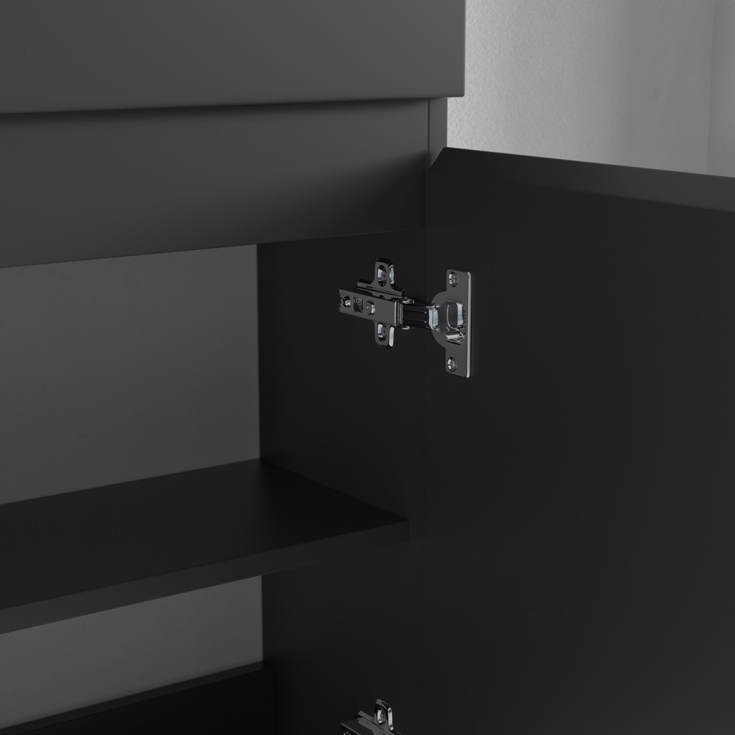 LOMAZOO meuble lave-mains Malibu noir mat - 40cm - 5