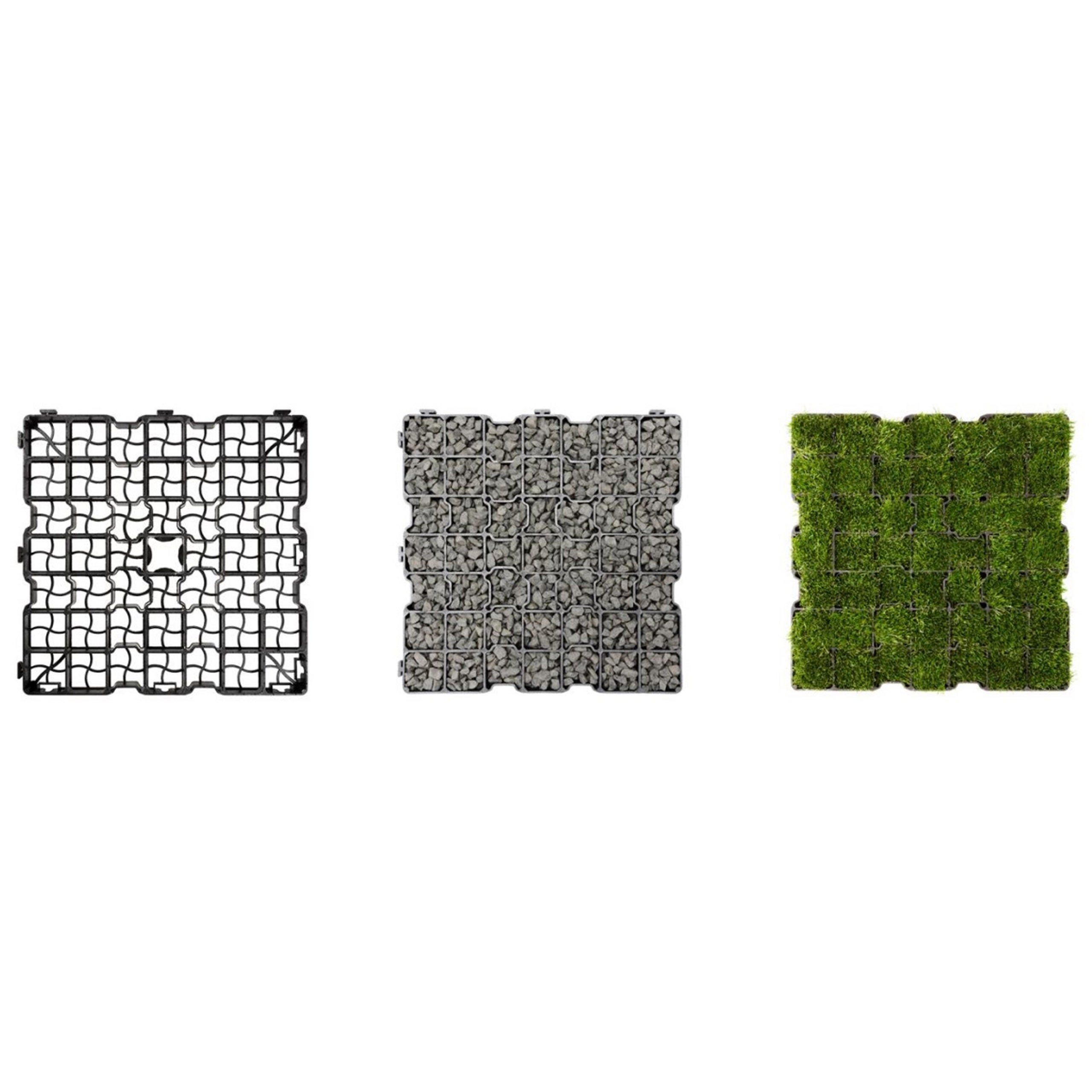 Dalle stabilisatrice de sol 50 × 50 × 4 cm – allée, parking, entrée de garage – stabilisation de gravier - 5