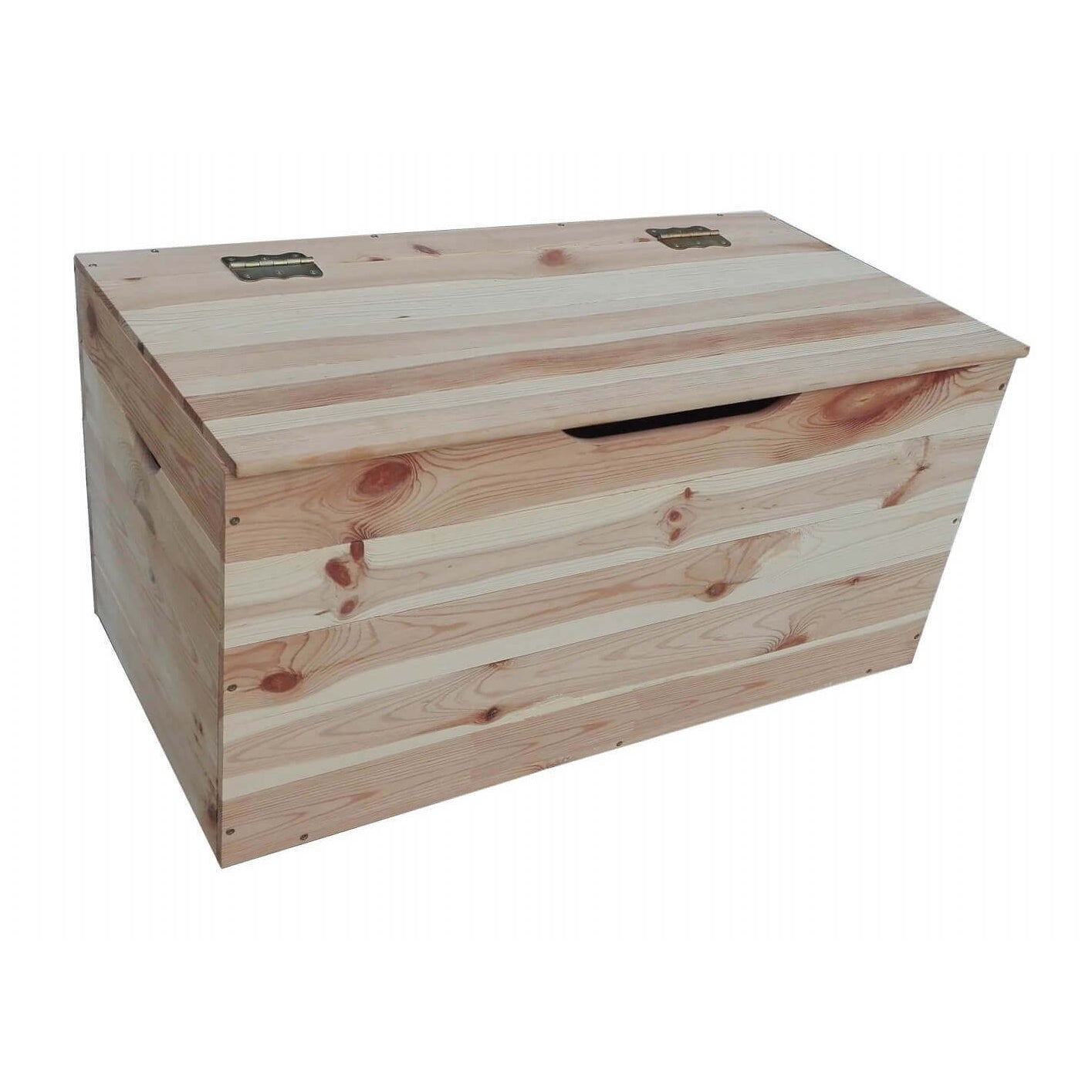 Baúl de madera de pino 100 cm muebles y almacenaje | Leroy Merlin