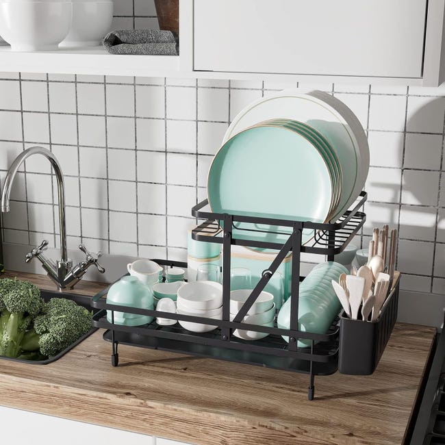 Relaxdays Scolapiatti da Appoggio Lavello, Scola Piatti, Tazze, Vaschetta Raccogli Acqua, Gocciolatoio Cucina, Arancione | Leroy Merlin Relaxdays Scolapiatti da Appoggio Lavello, Scola Piatti, Tazze, Vaschetta Raccogli Acqua, Gocciolatoio Cucina, Arancione | Leroy Merlin