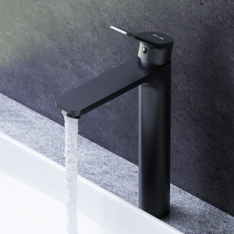 Jednouchwytowa bateria umywalkowa Bateria łazienkowa, czarna, rozmiar L, FXA92022 AM.PM