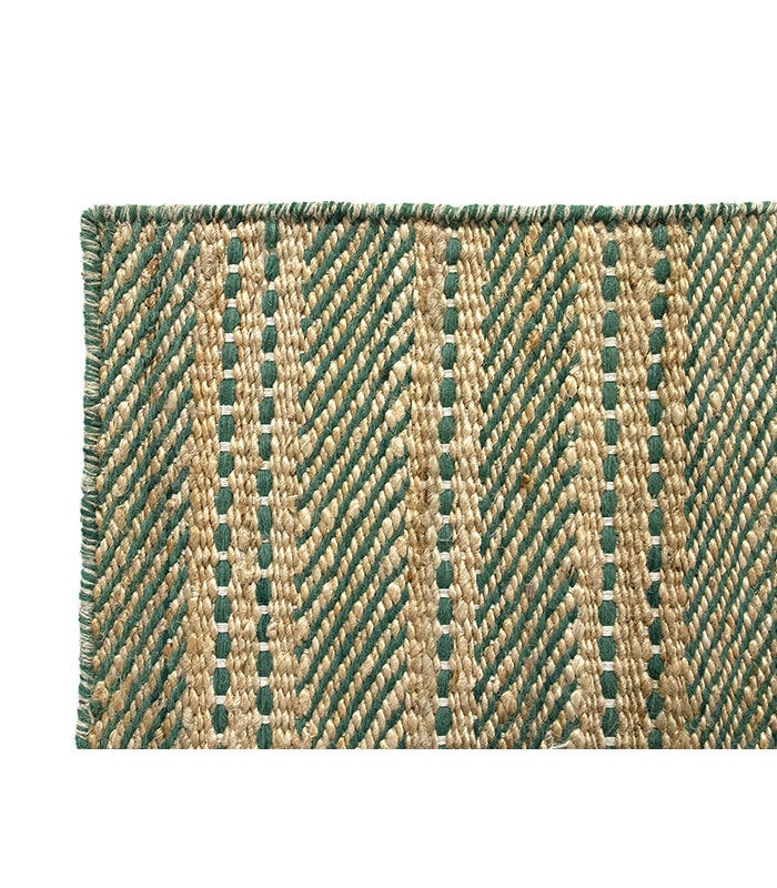 Hamid - Alfombra de Yute OLIVIA VERDE 350x250 cm - 6