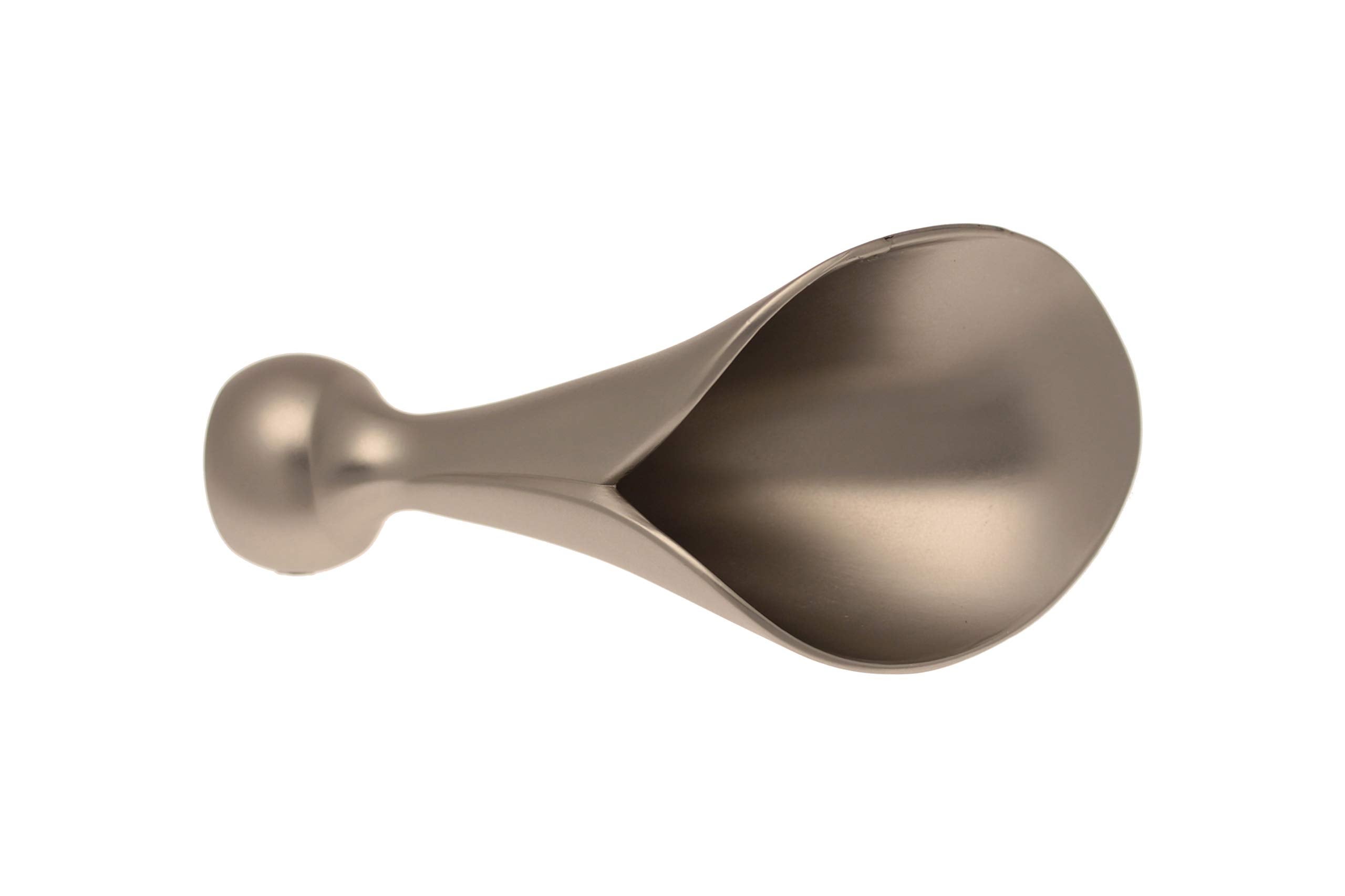 Embout De Tringle - HOME MAISON - Cône Strié - 20 Mm - Chrome Satiné - Métal - Maison