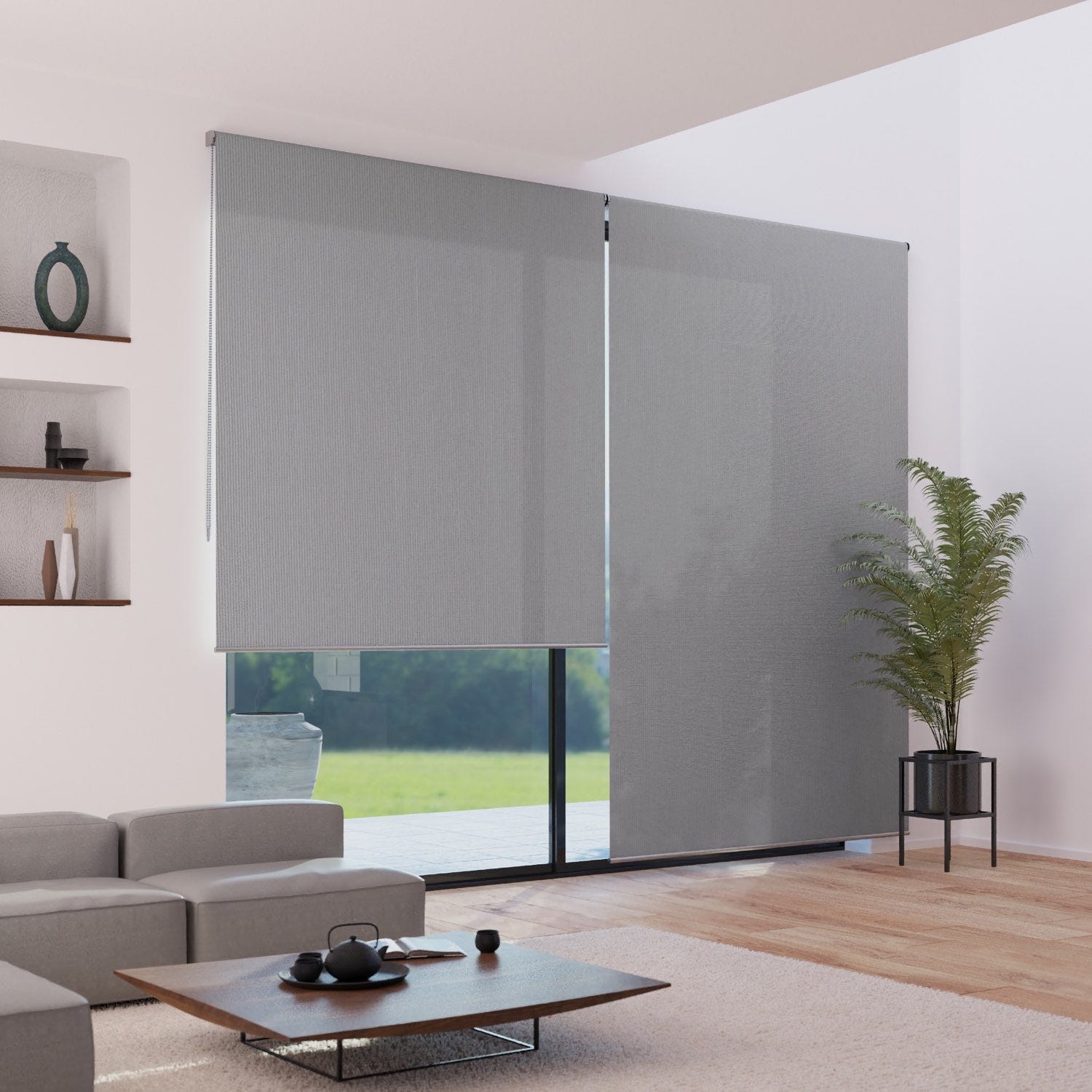 MADECOSTORE Store enrouleur tamisant h250cm - gamme Must - Gris roche ...