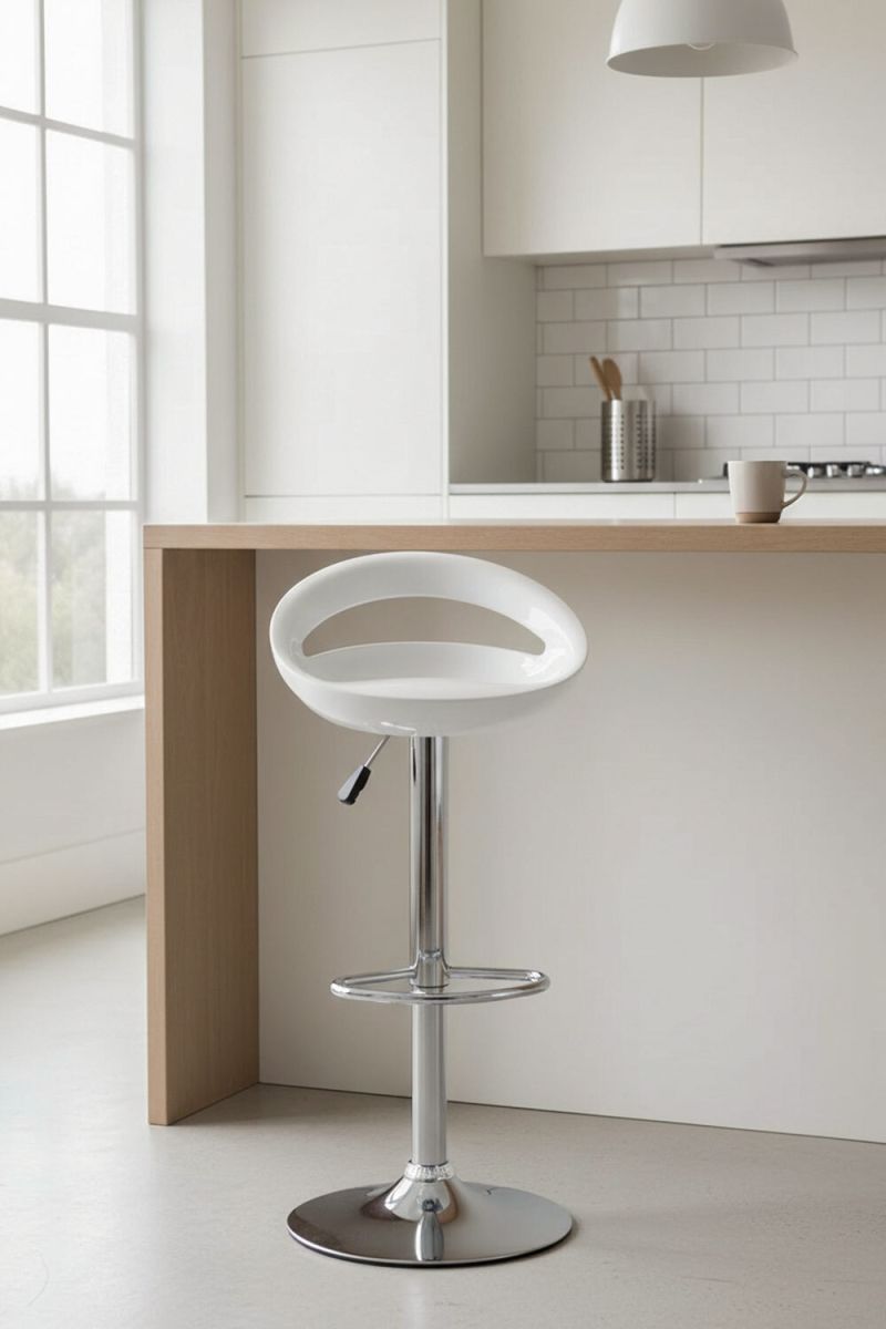 Regalos Miguel - Taburetes Cocina - Taburete Onis Basic - Blanco - 4