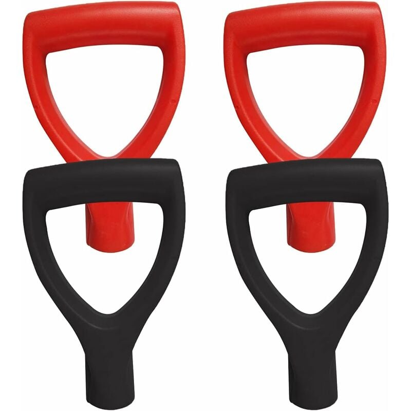4 sztuki Zapasowych Plastikowych Uchwytów do Łopat do Śniegu, Zamienny Uchwyt do Łopaty do Śniegu z Plastikową Rączką typu D, Łopata do Śniegu