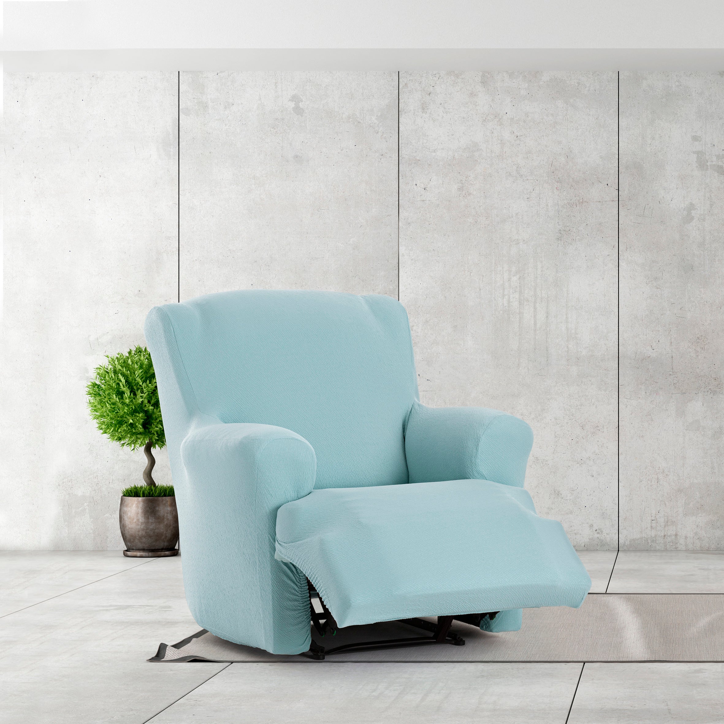 Copripoltrona Bronx relax XL elastica acqua marina 60 - 75 cm - 3