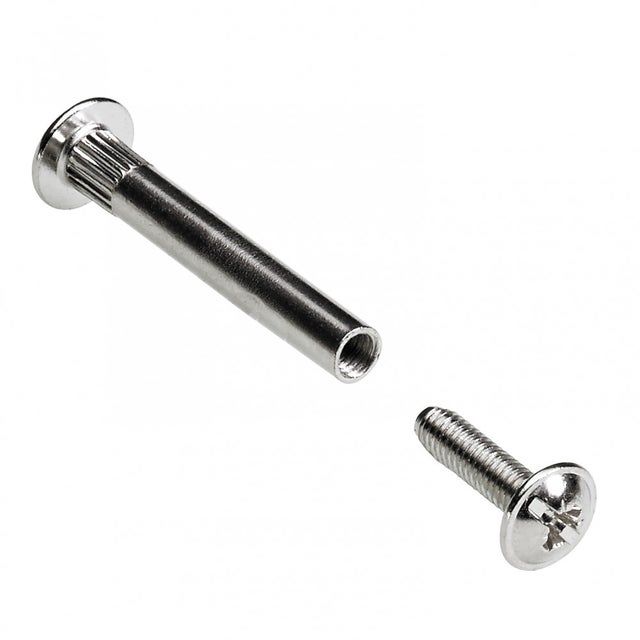 Lot de 10 vis d'assemblage acier nickelé HETTICH, l.40 mm