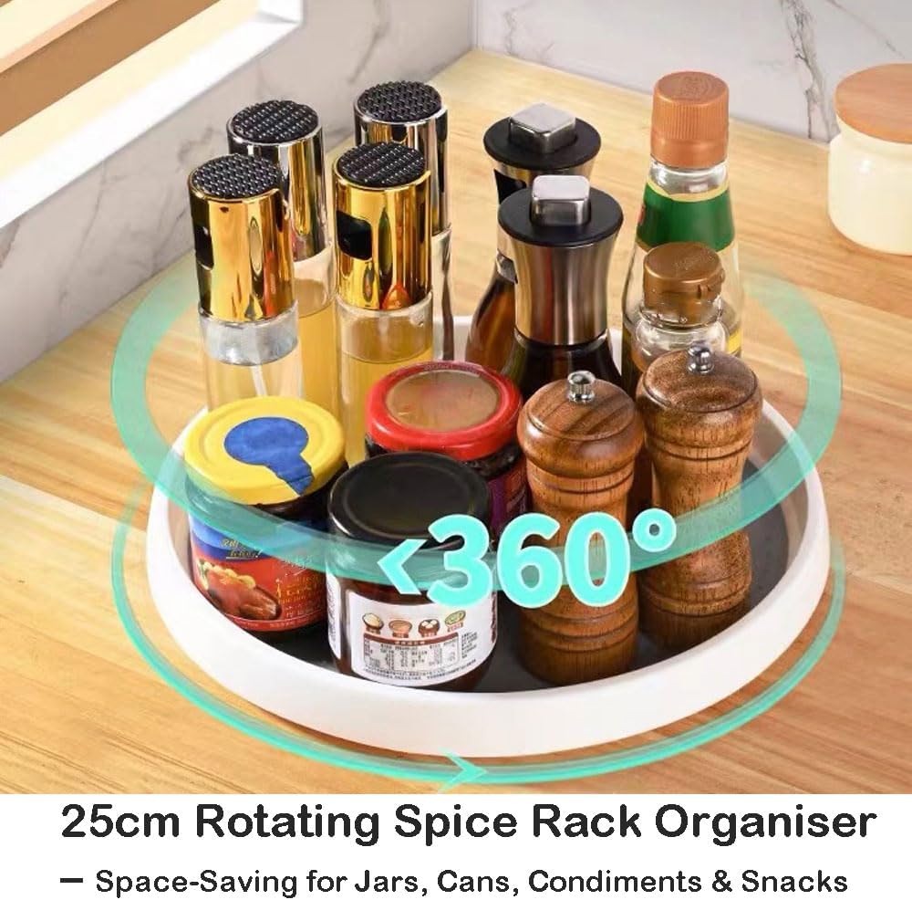 Piatto Girevole 30cm Per Spezie Lazy Susan Organizzatore Girevole