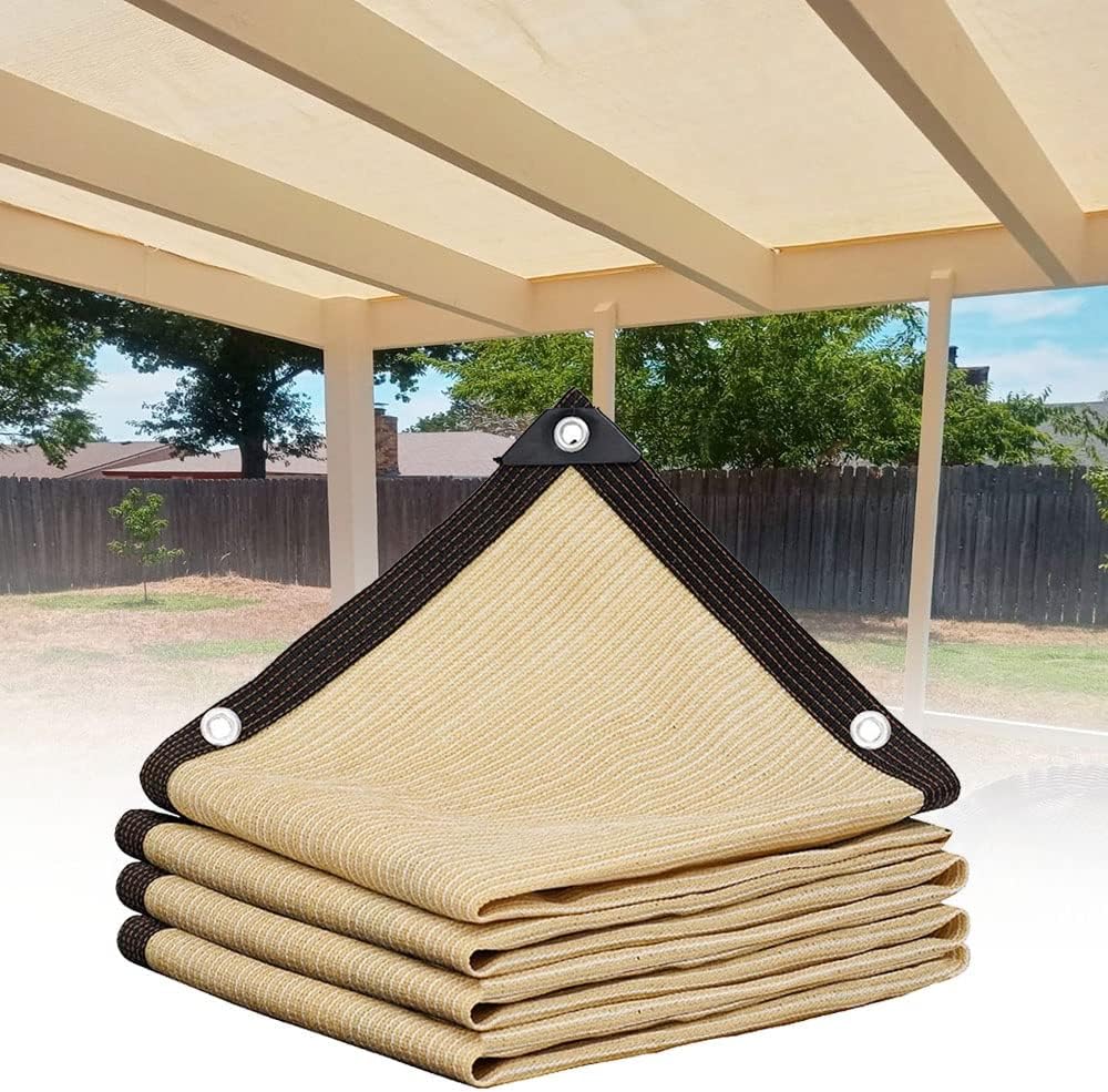 Żagiel zacieniający na taras, żagiel zacieniający do ogrodu, perforowana siatka zacieniająca 4m x 4m