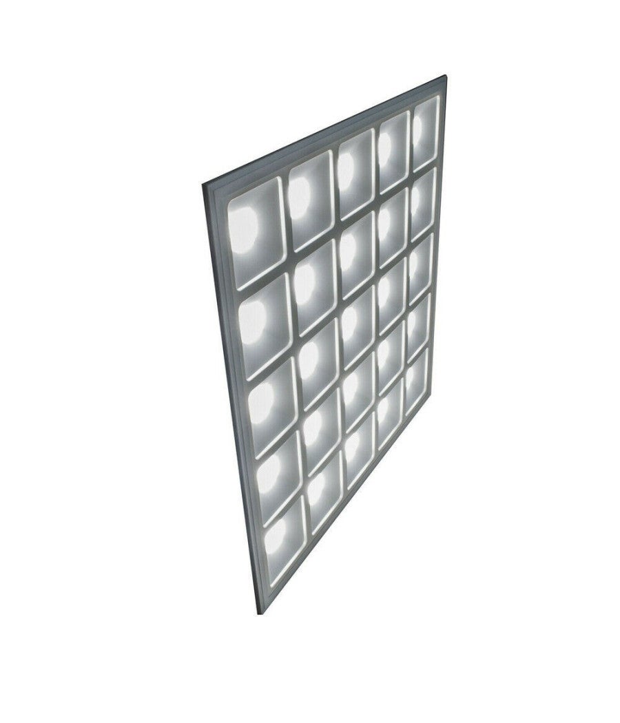 Trade Shop - Pannello Incasso Griglia Led 55 W Plafoniera Slim Luce Fredda Naturale P595-q - Bianco Freddo - - 2