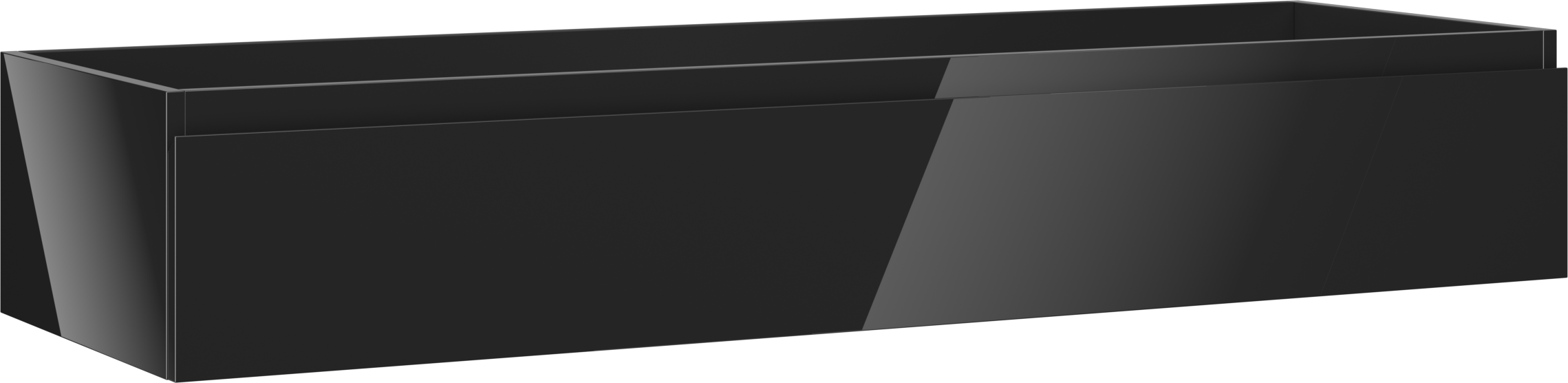 Mexen Orio szafka łazienkowa podumywalkowa 140 cm, 1 szuflada, czarna połysk - 91A10-14023-1-BF70