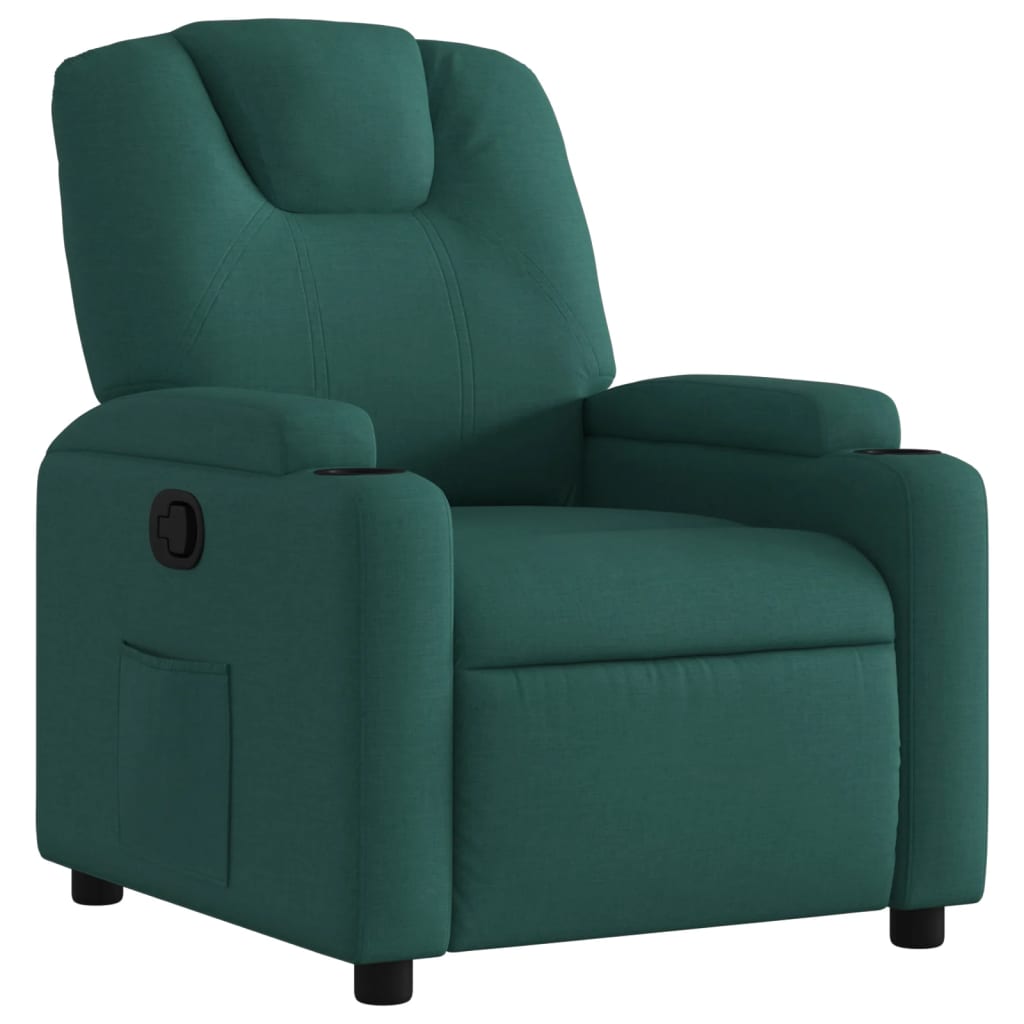 Omabeta - Fauteuils - Fauteuil Vert foncé 62x79x79 cm Velours HB02833