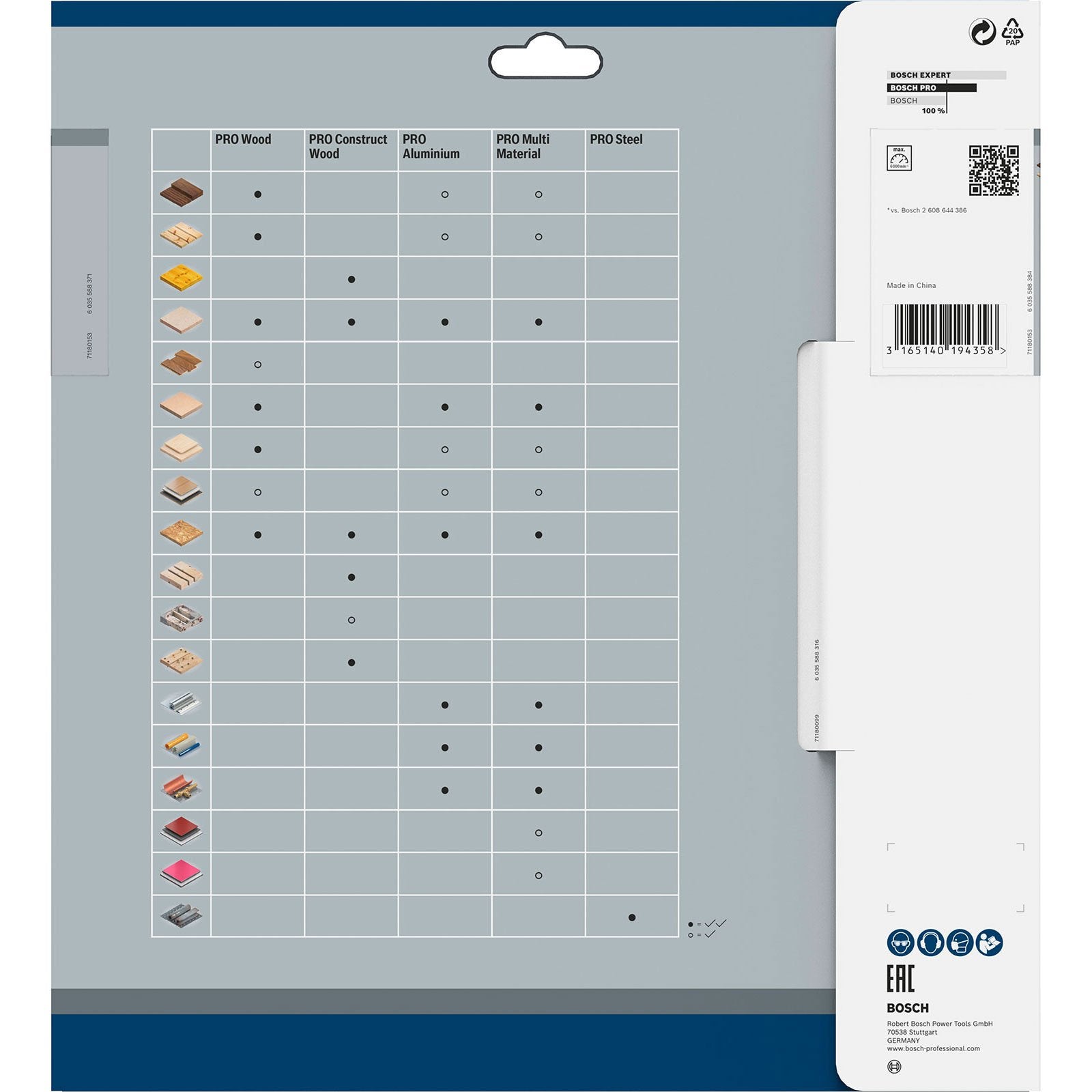 Bosch Professional - Lame Scie Circulaire Optiline Bois 250X30X3,2mm, 60D - 2608640644 - 4