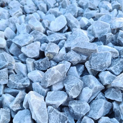 Lot de sacs de +/- 20 kg Gravier Gris Bleu Décoratif 12/18