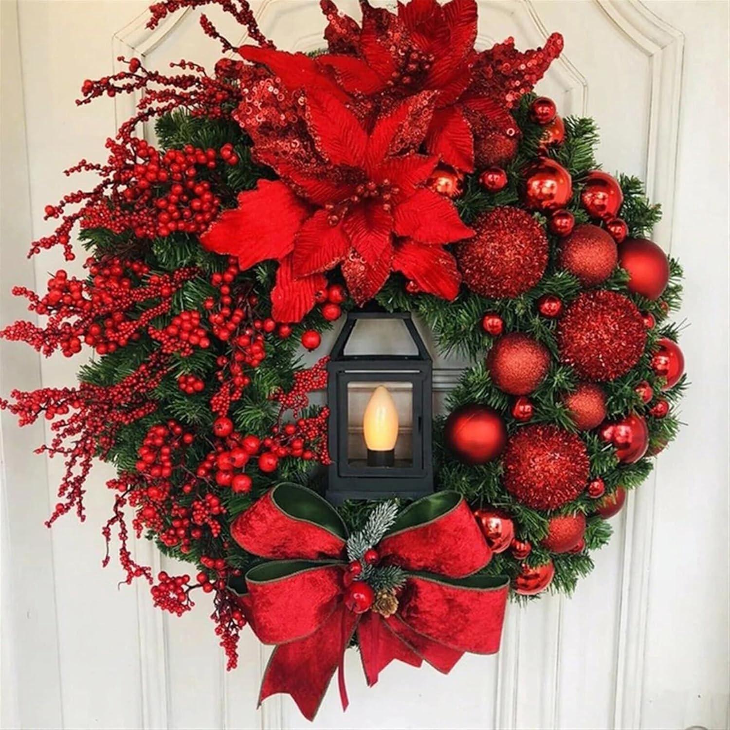 Artibetter 2 Cornici Per Ghirlanda In Ferro A Forma Di Bastoncino Di Zucchero - 40 Cm, Fai Da Te Natale, Capodanno