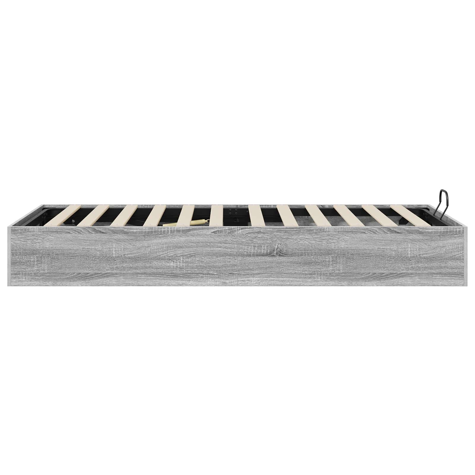 Cadre de lit ottoman avec rangement gris 193 x 90 x 25 cm - 6