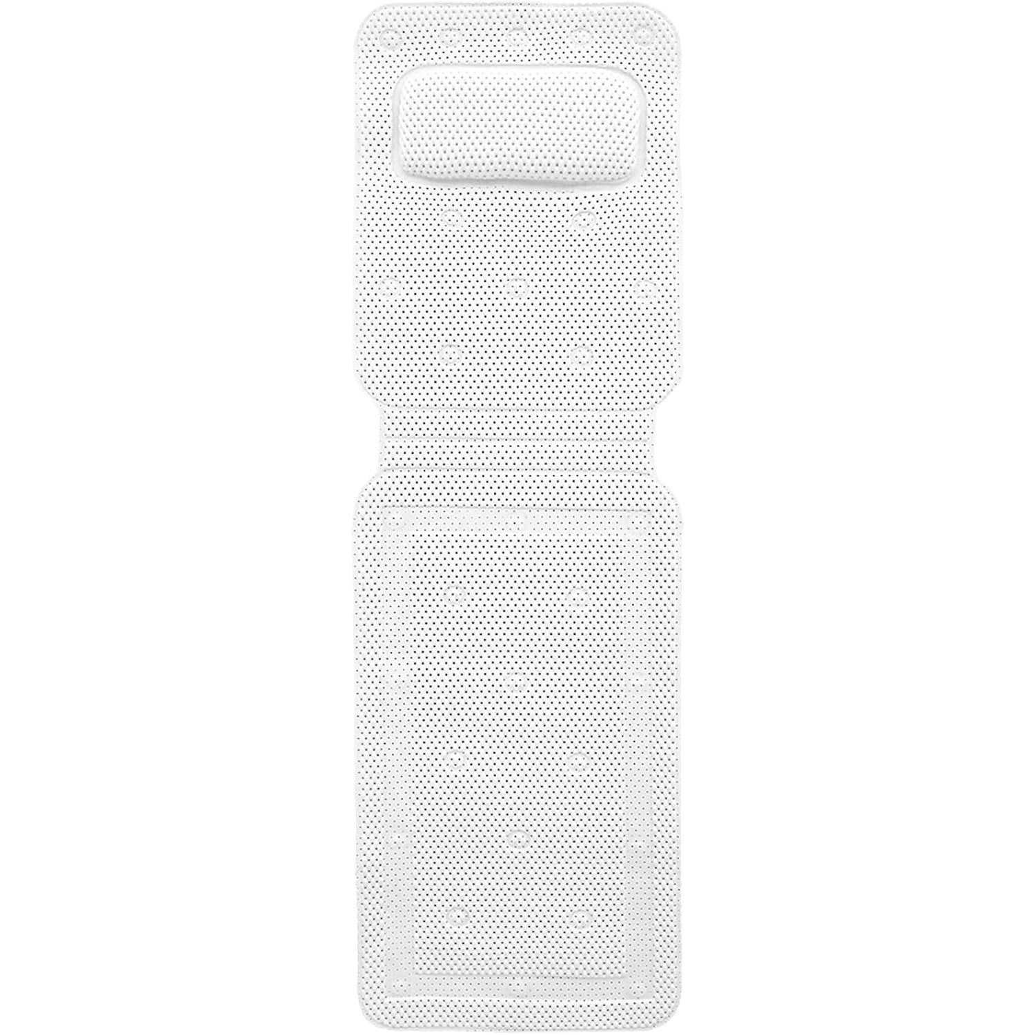Cuscino Da Bagno Ergonomico Con Ventose E Rete 4D – Supporto Per Collo E Schiena – Include Sacchetti Per Lavaggio E Riporre
