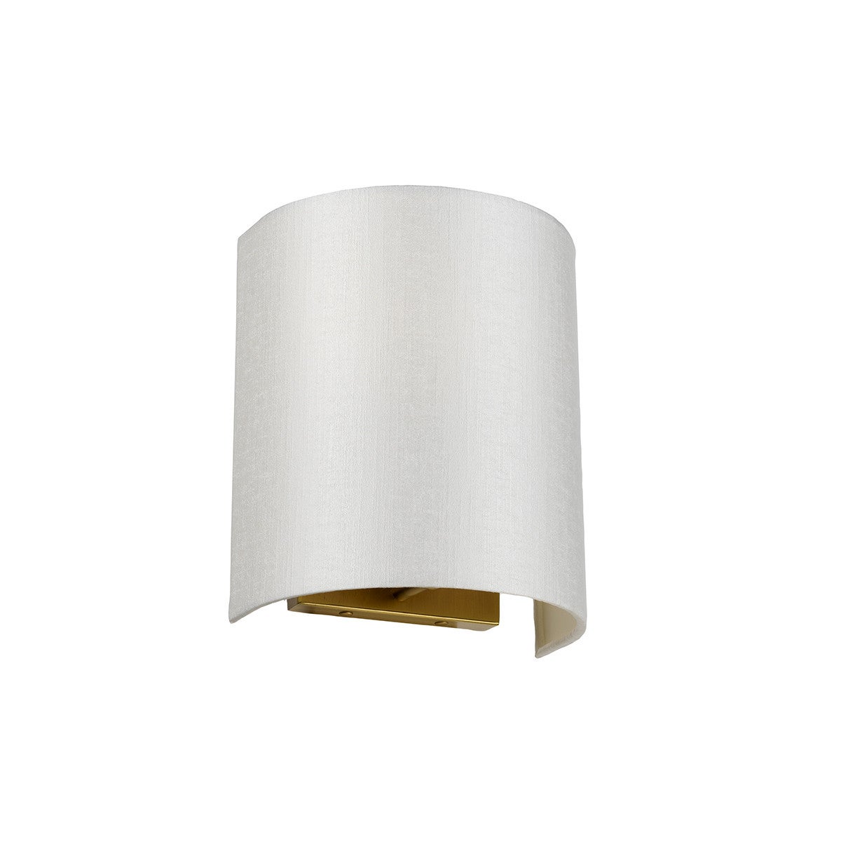 Kinkiet ścienny Cooper postarzany mosiądz-kremowy 1xE27x60W wym: 23 x 19 x 12,8 cm tkanina IP20 Designer's Lightbox