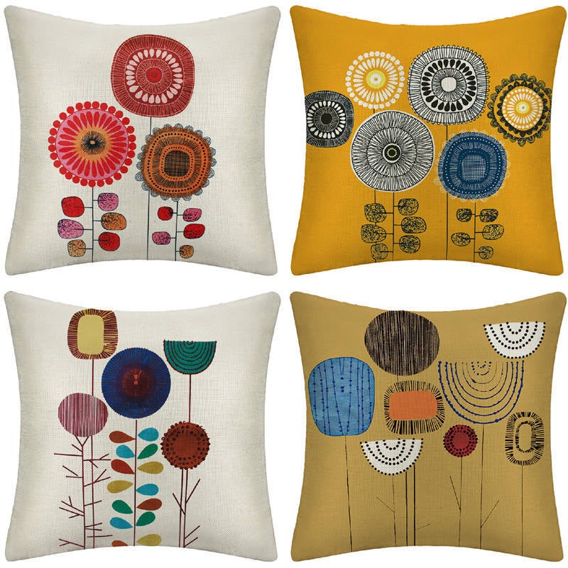 Taie D'oreiller En Lin 45 X 45CM Housse De Coussin Lin