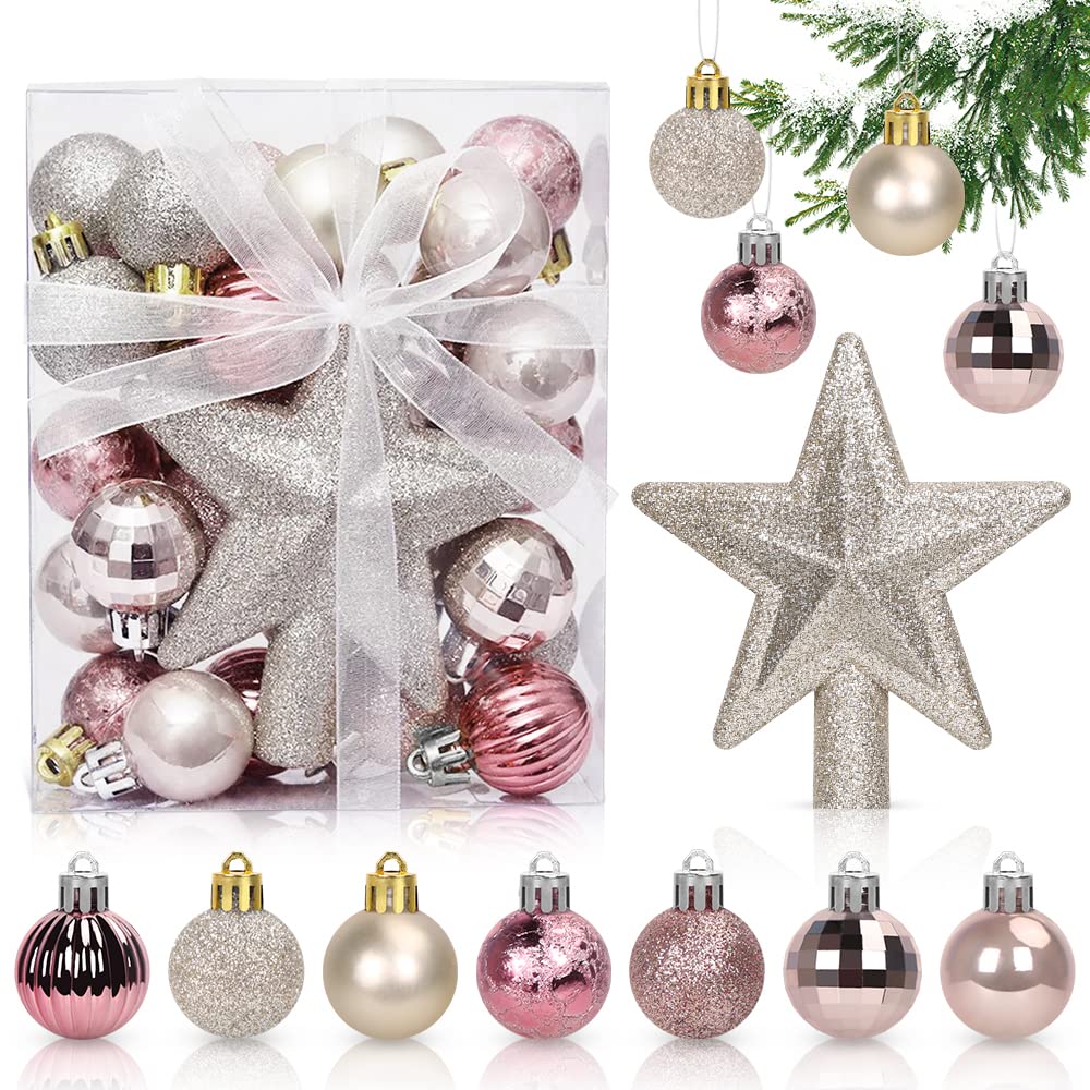 20 Decorazioni Natalizie Rosse Per Albero: Set Di Pendenti A Forma Di Caramella, Stella E Palline Per Un Natale Festoso