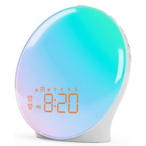 Réveil Simulateur D'aube Mooov - Lumière Progressive Et 5 Sons Naturels - Alimentation USB-C